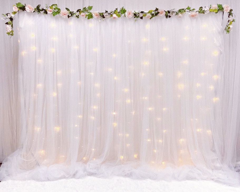 [Rental] White Tulle Curtain Backdrop Rental (Suitable for Wedding