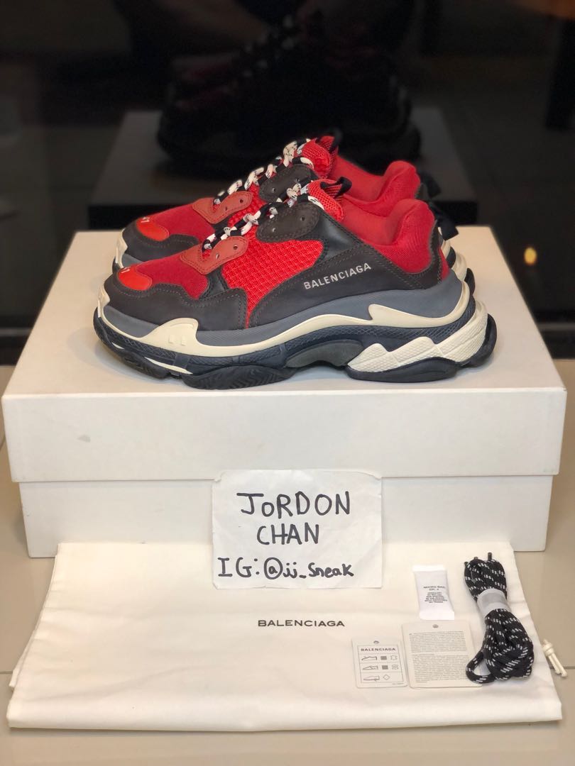 100 Legit Balenciaga Triple S Deadpool Men s Fashion