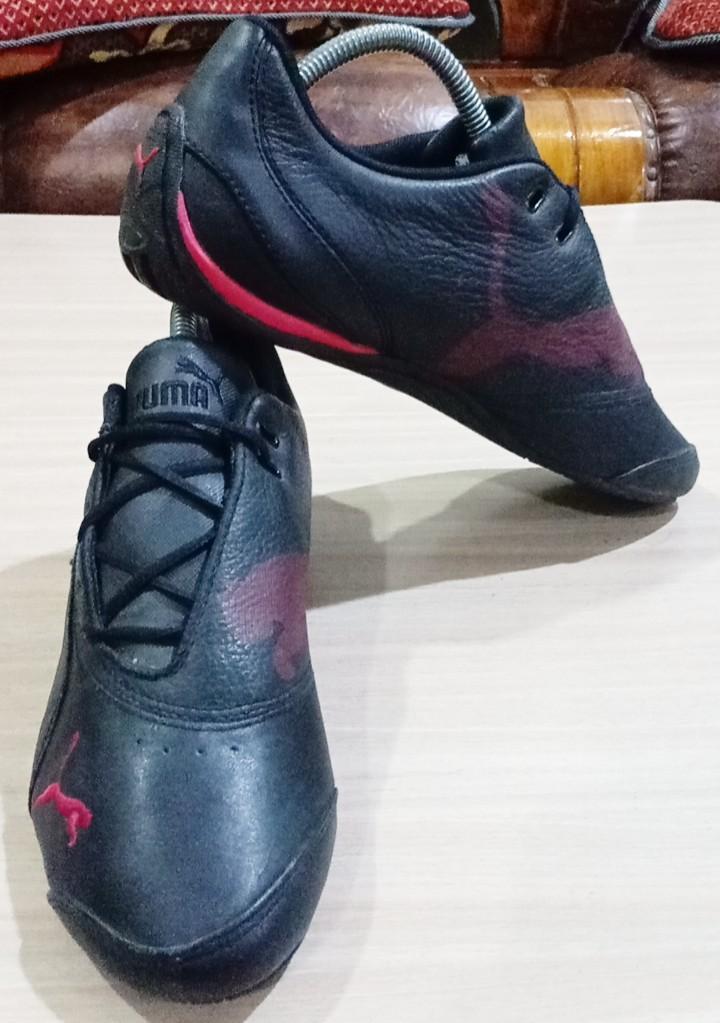 7.5uk Rm128 Puma X Ferrari Drift Cat III 3 SF BLACK RED Leather