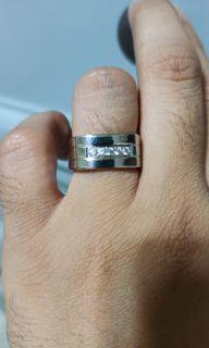 IMONO Stainless Steel Silver Ring for Men