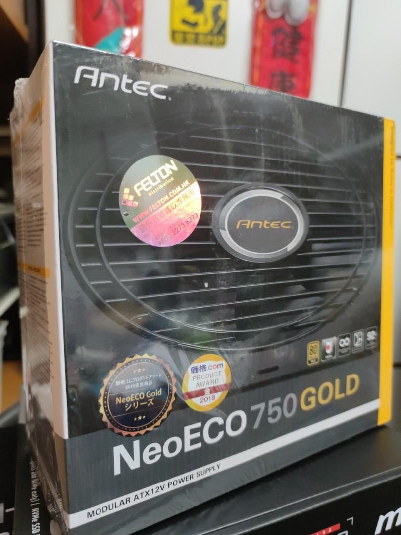全新有保Antec Neo Eco Gold 750W 80Plus Gold Semi Modular PSU 金牌火牛, 電腦＆科技,  商務用科技產品- Carousell