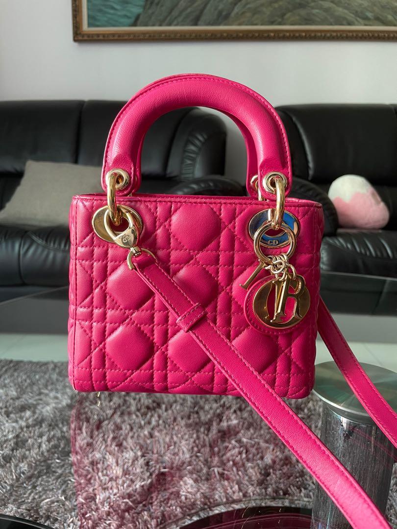 Túi Small Lady Dior DJoy Bag màu đen da cừu best quality  Ruby Luxury