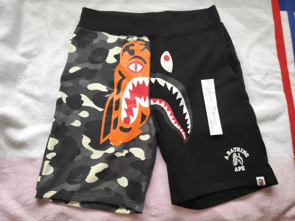 Bape tiger shark shorts hotsell