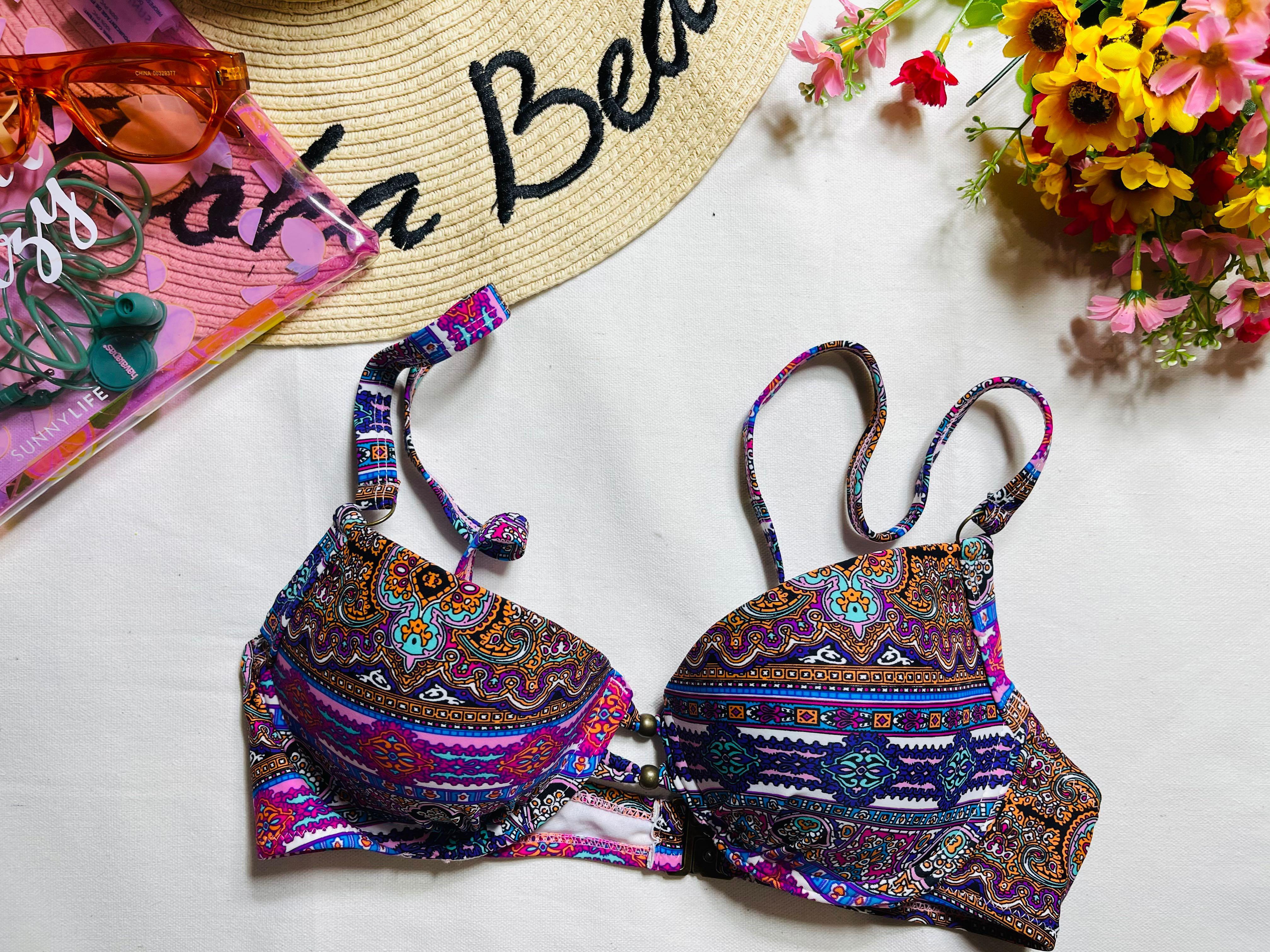 Admas Padded Underwire Bikini Top (Category: Bikinis & Swimsuits) located in Taguig. Submitted by impulsivemoims (Listing ID 1097756863, Image 1). Description: Padded Underwire Bikini Top Clasp back Size: M I Condition: 10/10 SUPER CUTE 😍😍😍.