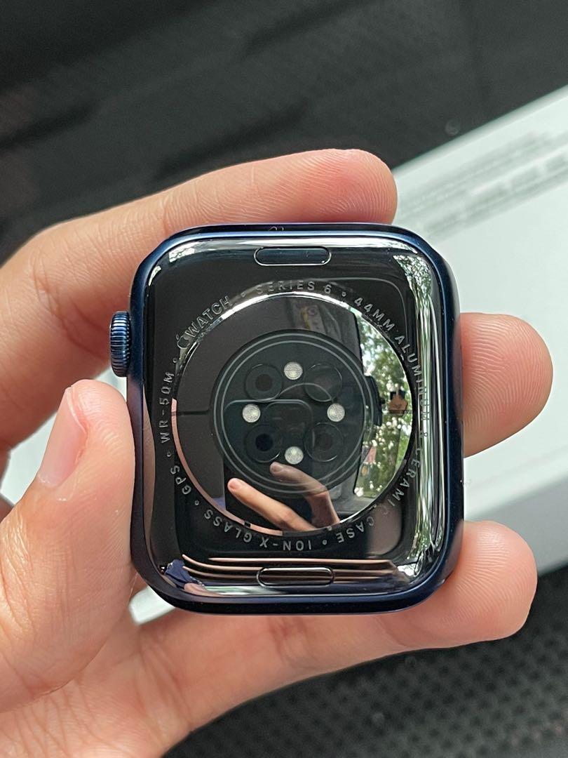 Apple Watch S6 44mm Blue Men s Fashion Watches Accessories