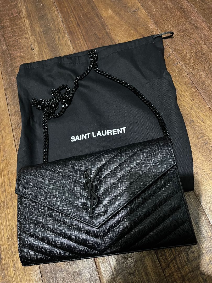 Authentic Extremely Rare Ysl saint laurent woc so black, Luxury, Bags &  Wallets on Carousell