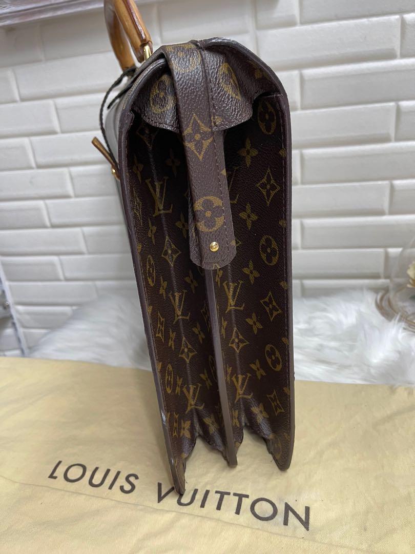 Authentic Louis Vuitton LV Monogram Canvas Briefcase Vintage