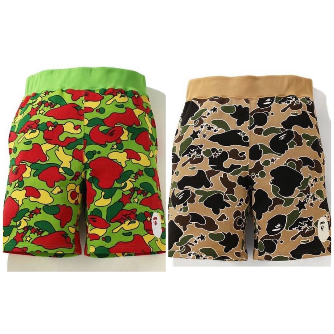 Bape camo sweat shorts online