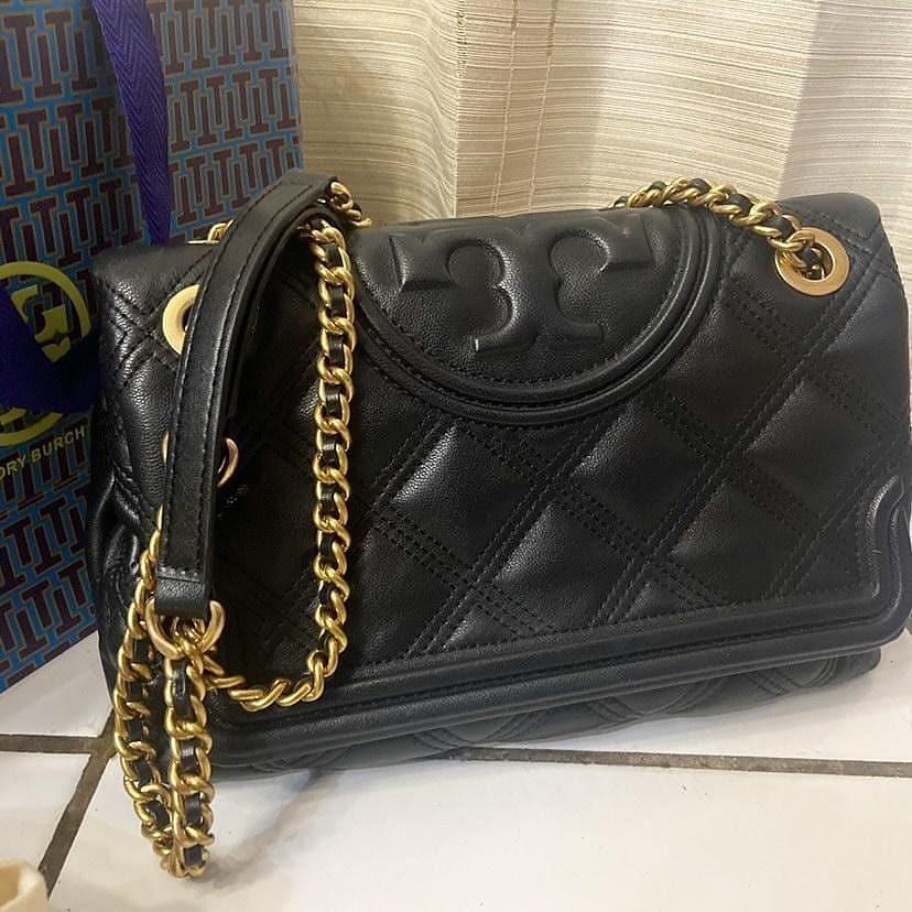 Ready Black Tory Burch Fleming Convertible (net price)