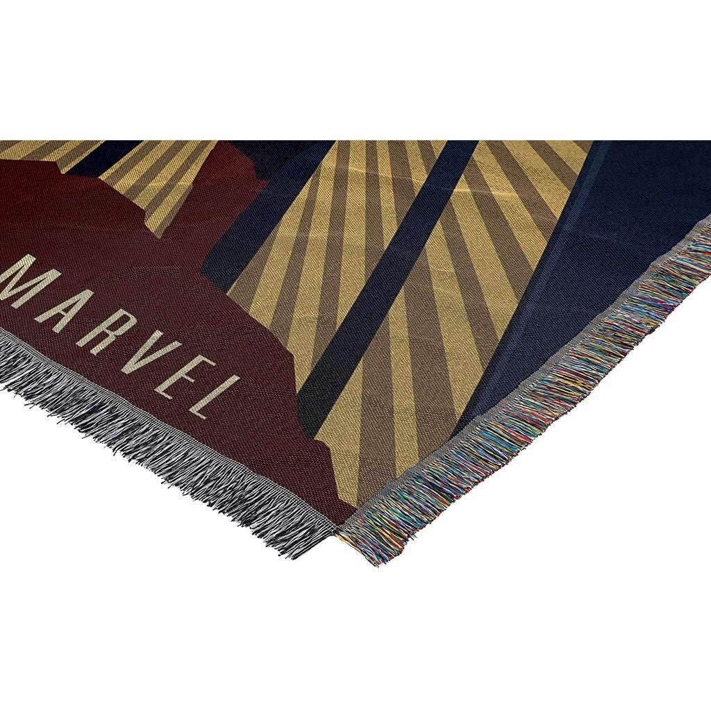 Captain Marvel Avengers Superhero Poster Woven Sofa Blanket (Category: Cushions & Throws) located in Marikina City. Submitted by orangeshack (Listing ID 1097620913, Image 3). Description: Features Captain Marvel in bold colors ready for action - Detailed, woven throw blanket; Decorative fringes around all edges - Measures 48"W x 60"L - Fabric: 100% Polyester - Product Care: Machine Wash Cold Separately Using Delicate Cycle and Mild Detergent. Do 