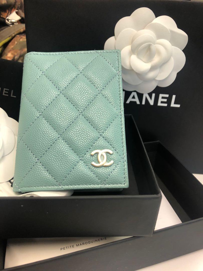 Chanel tiffany shop blue card holder