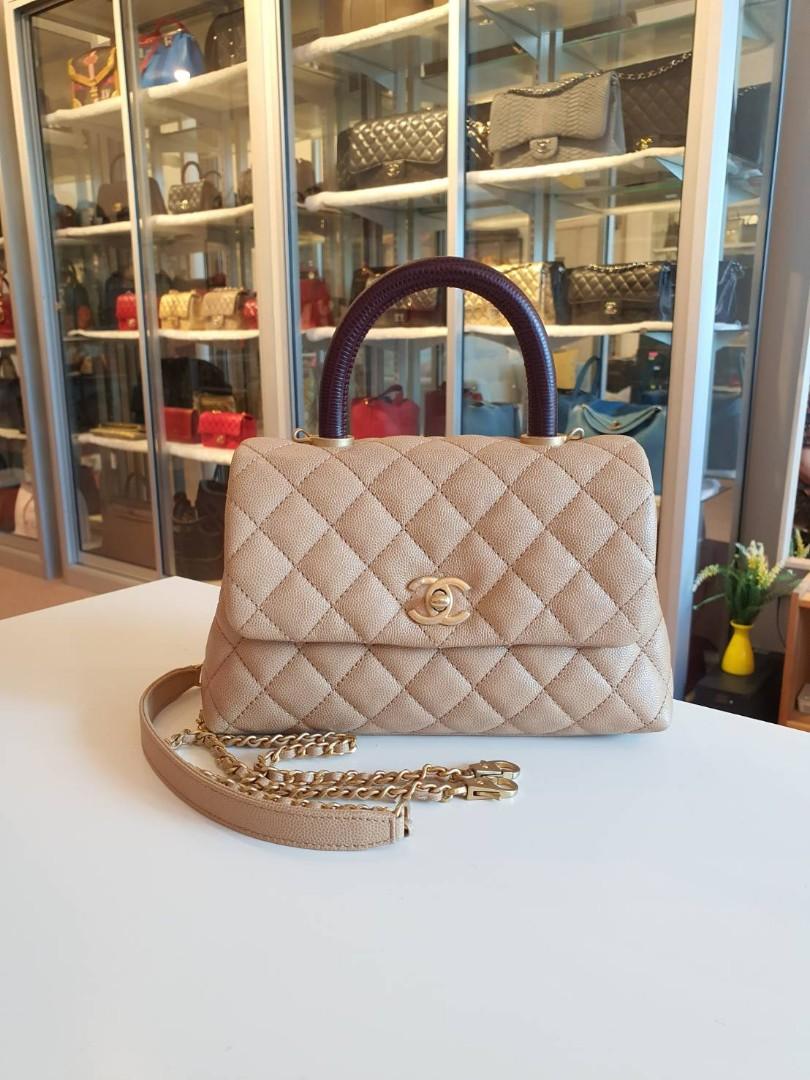 Chanel Coco Handle Small Dark Beige Caviar Series 28, Luxury, Bags &  Wallets on Carousell