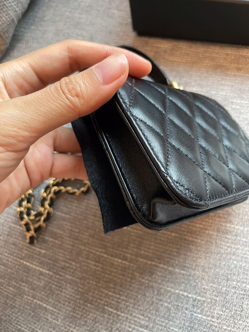 CHANEL 2021 SS Flap coin purse with chain (AP2200 B05810 94305)