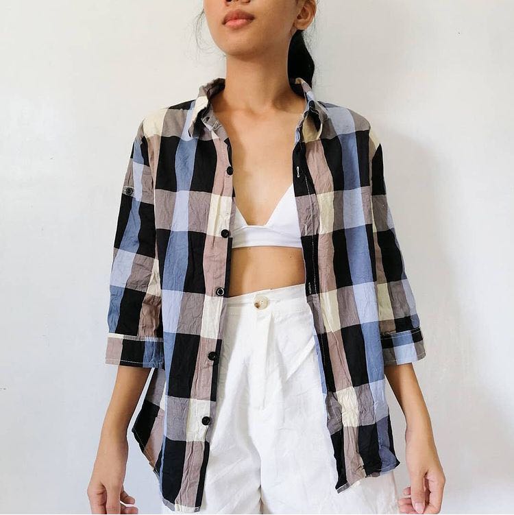 Checkered polo for girl outlet
