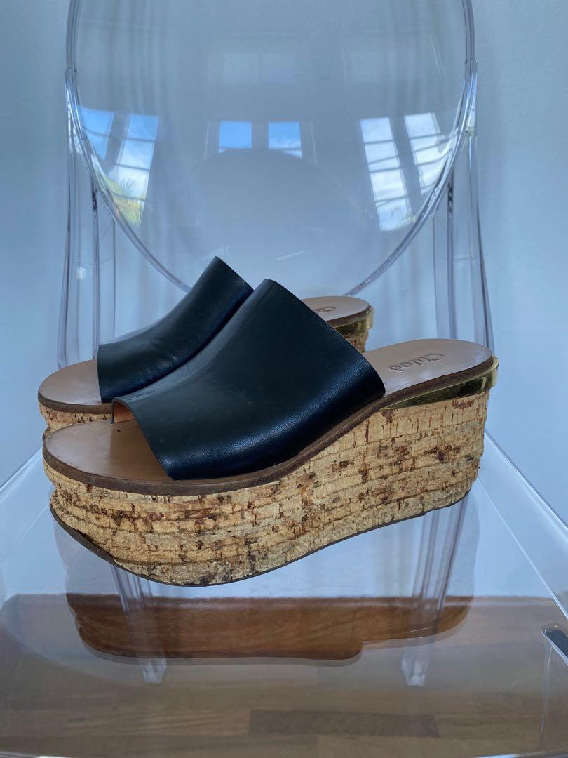 Chloe camille wedge mules top