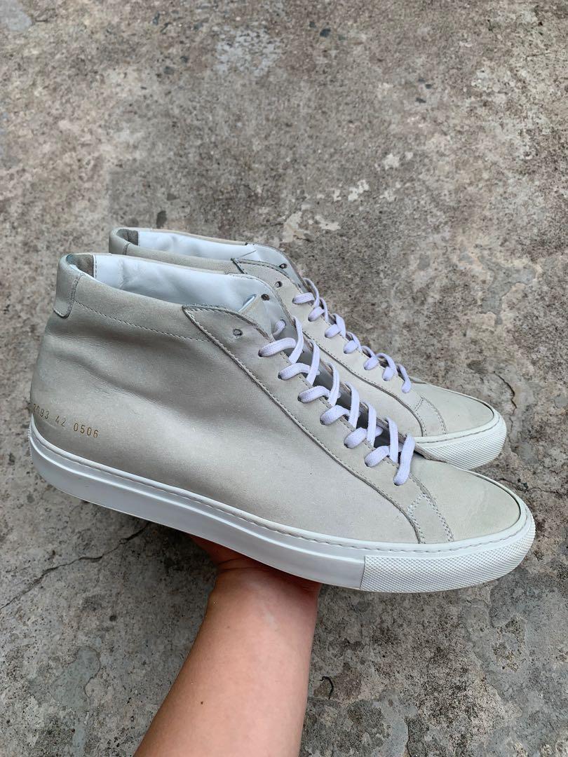 Common projects top achilles mid grey