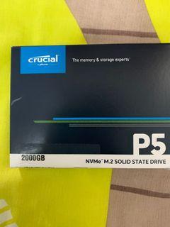 Crucial P5 2TB nvme SSD m.2