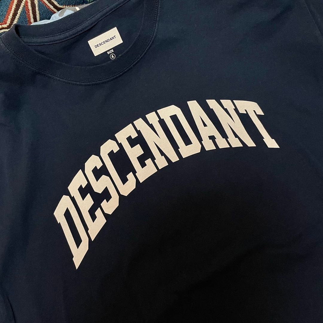 DESCENDANT Team Tee SS Navy, 女裝, 上衣, T-shirt - Carousell