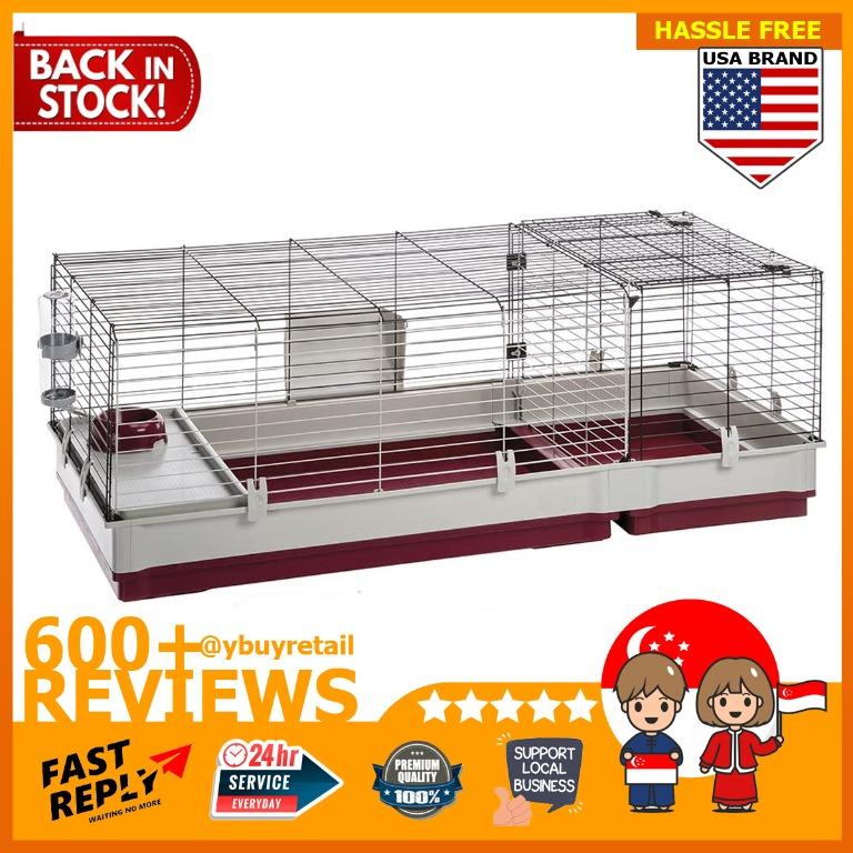Ferplast USA Krolik ExtraLarge Rabbit Cage w/Wire Extenstion Rabbit