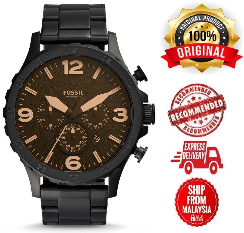 Fossil Nate Black Watch JR1356