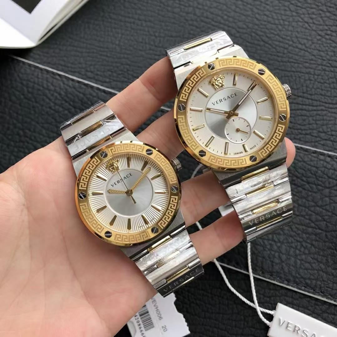 Greca Logo Versace Couple Watch