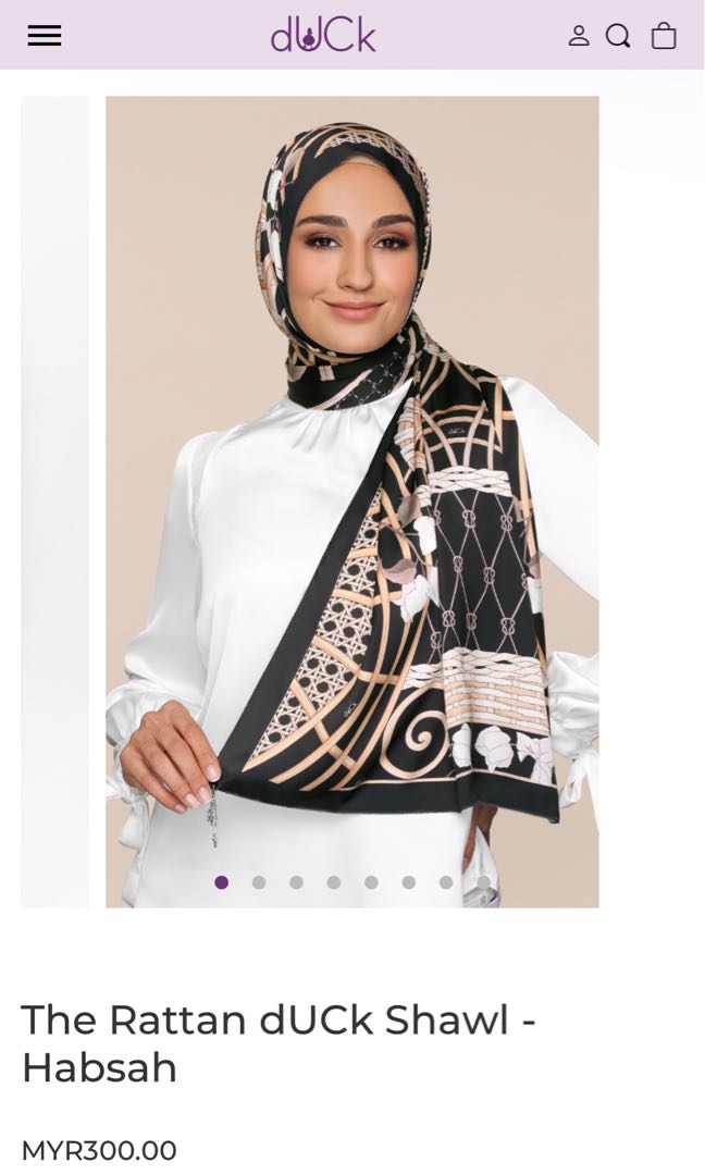 Habsah Rattan Duck Shawl, Women's Fashion, Muslimah Fashion, Hijabs on ...