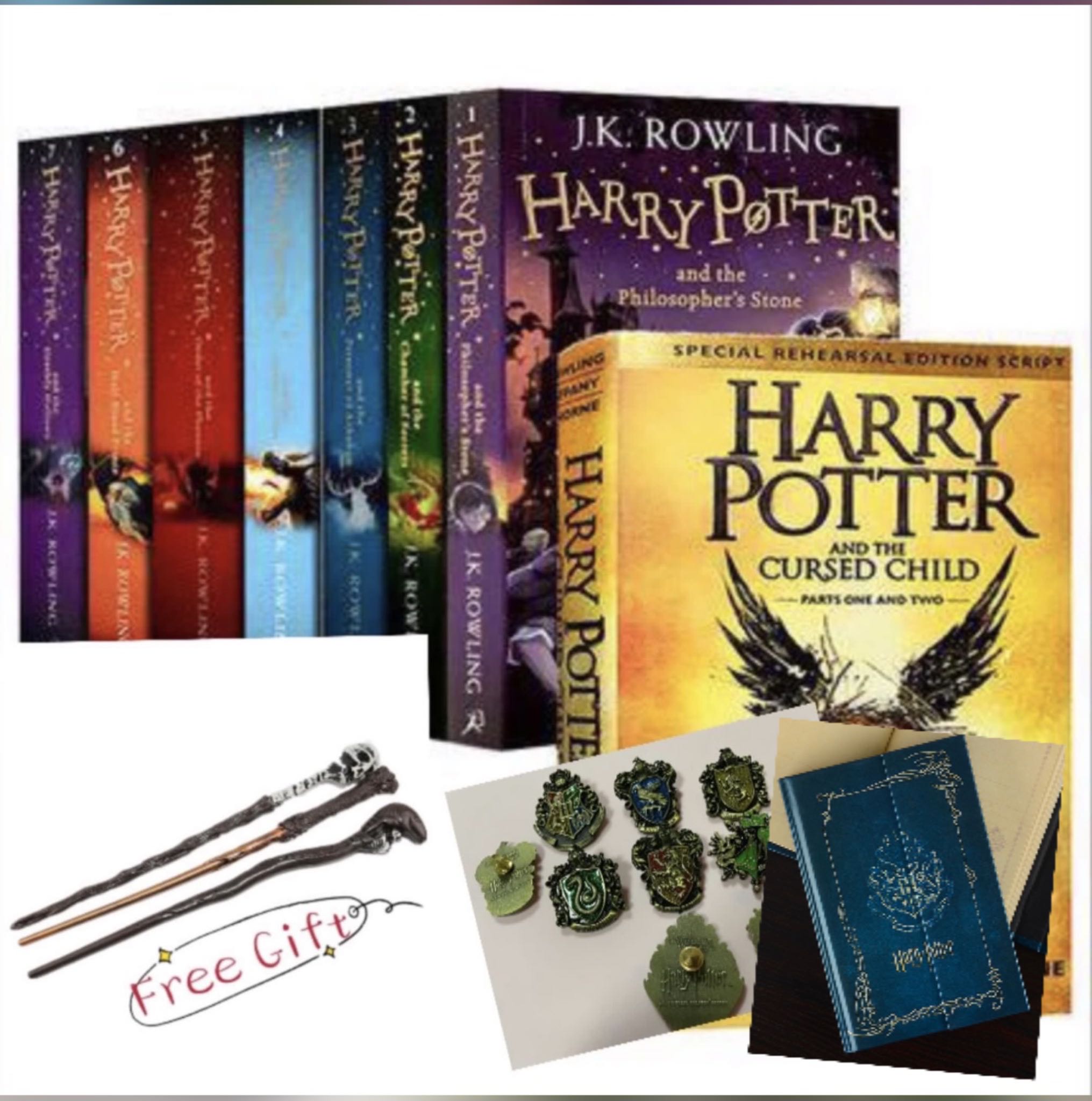 Harry potter box set {18 books}free gift (over 100 free delivery and