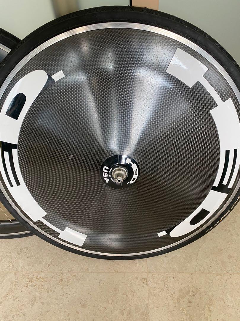 HED Wheel Set (Front wheel Jet 6 & Rear wheel Jet Disc), Sports ...