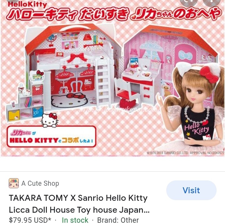 Hello kitty mini dolls house sale