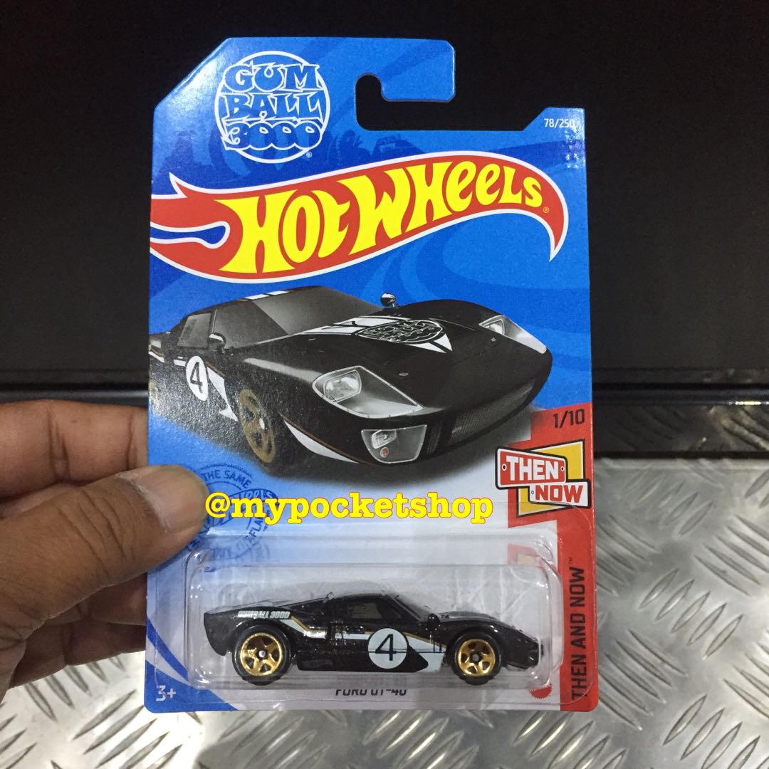 Loose Hot Wheels Ford GT40 Black Gumball 3000 Livery 