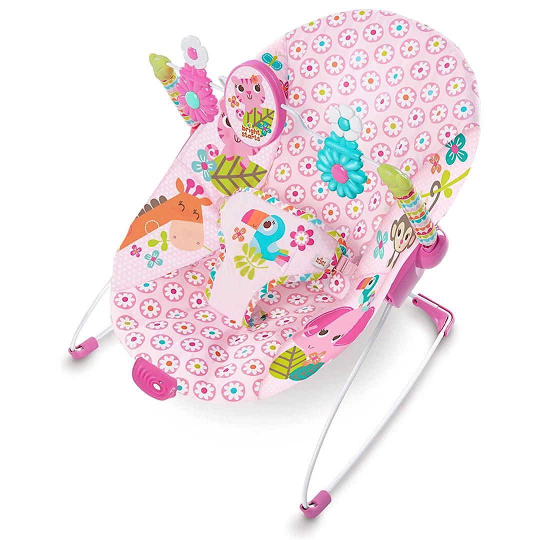 Bouncer Pink Owl Bright Starts Owl Bouncer Bright Starts Pretty In Pink  Vibrating Bouncer Owl Kursi