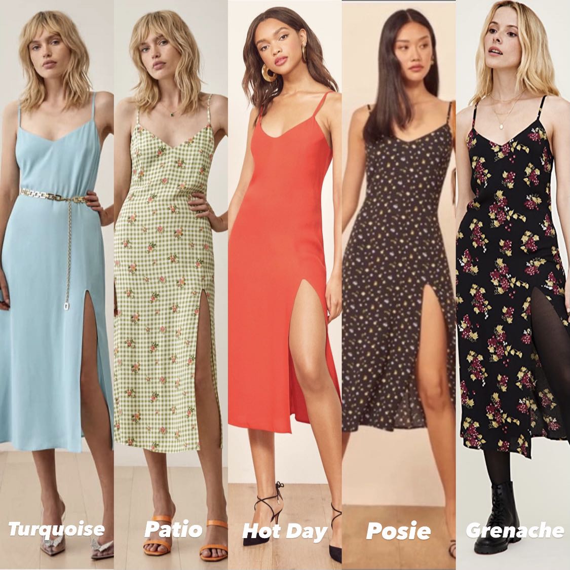 Reformation Crimini Midi Slit Dress Authentic Women s Fashion Dresses Sets Dresses on Carousell