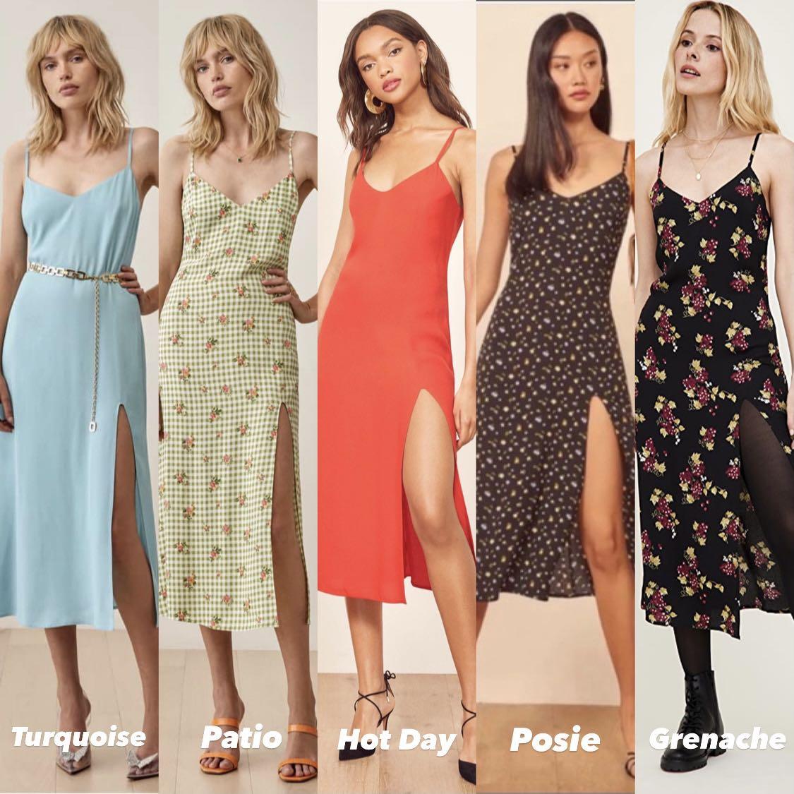Reformation crimini slip dress online