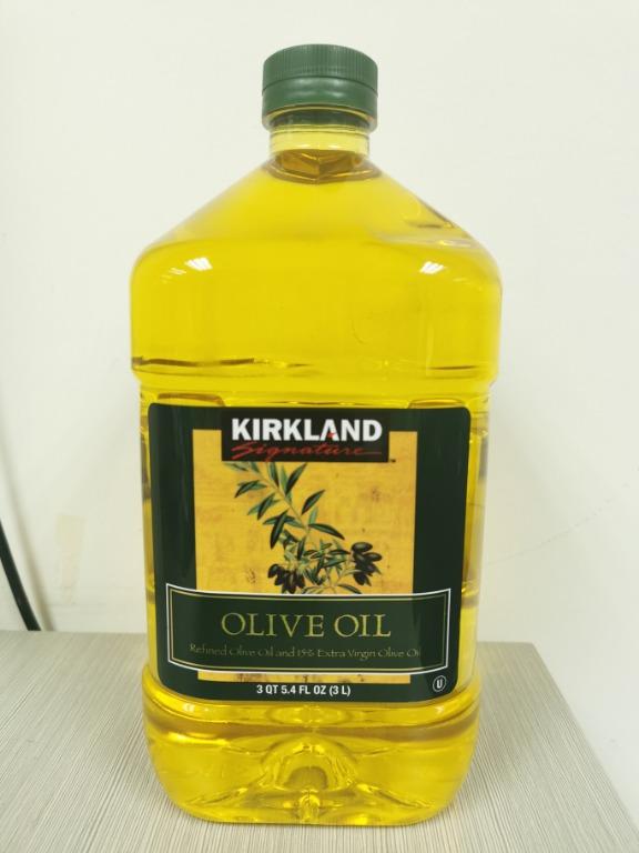 Kirkland Signature Pure Olive Oil, 3 Liter, 健康及營養食用品, 健康補充品, 健康補充品 保健