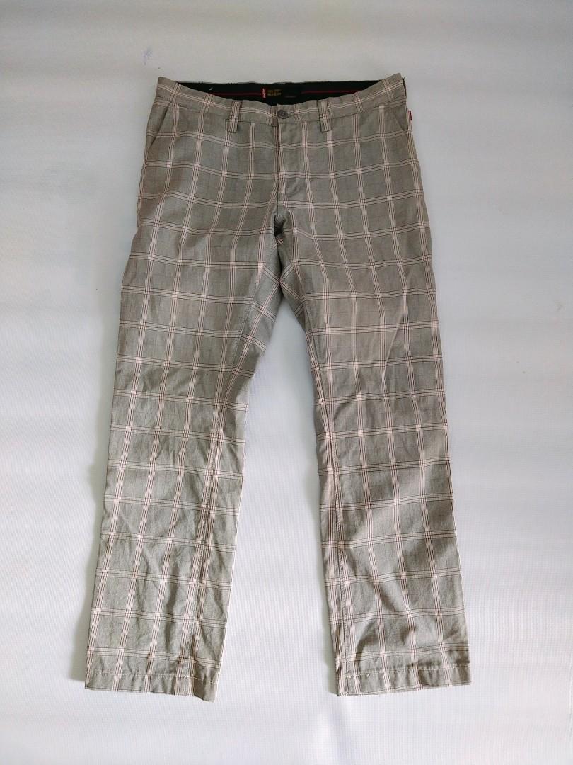 Levi's checked Plaid Pants, Men's Fashion, Bottoms, Trousers on Carousell