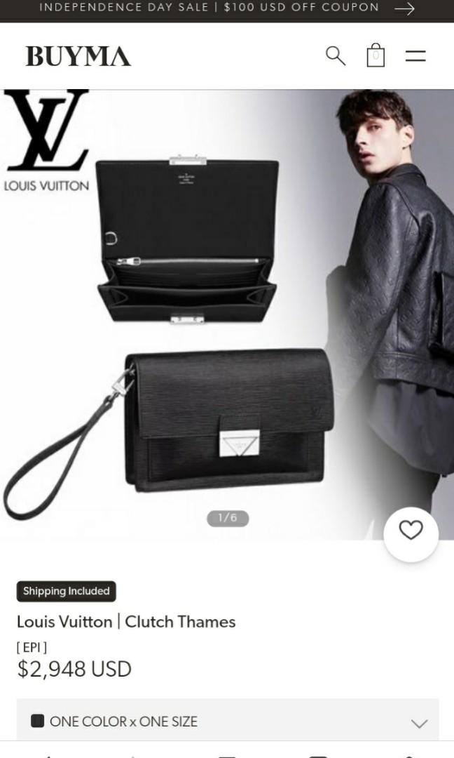 Mulus .authentic hand bag .clutch louis vuitton .lv, Fesyen Pria, Tas &  Dompet , Dompet di Carousell