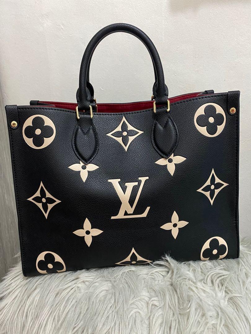 lv purse black and white