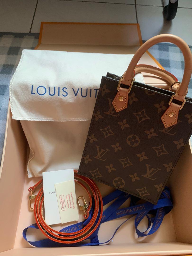 Louis Vuitton Sac Plat, Barang Mewah, Tas \u0026 Dompet di Carousell