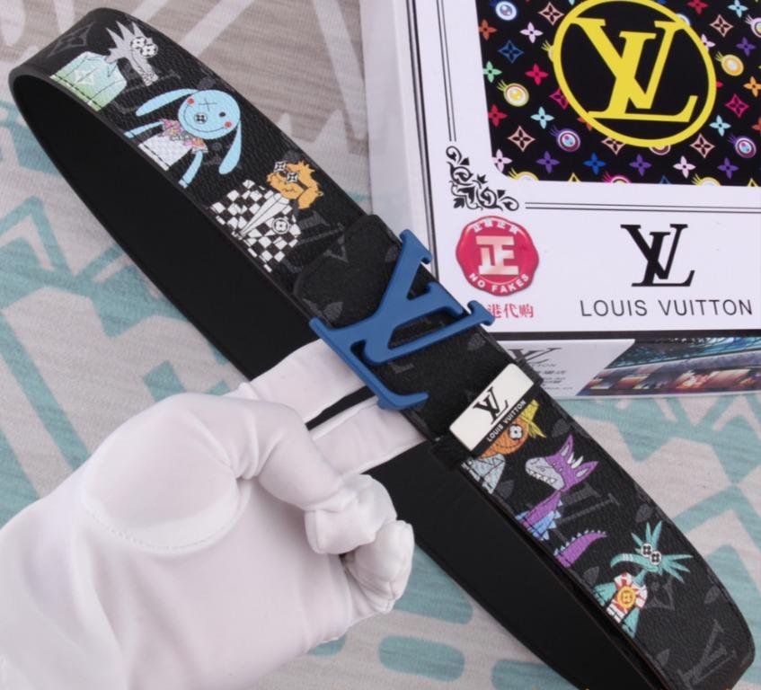 Louis Vuitton LV Shape Reversible Belt 40 MM Dark Blue for Men