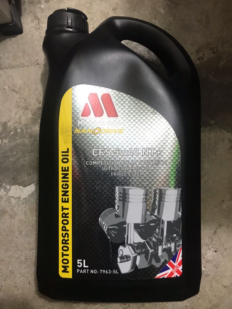 Millers Engine Oil Nano Ester 5w40 Fully Synthetic Motorsport, Auto