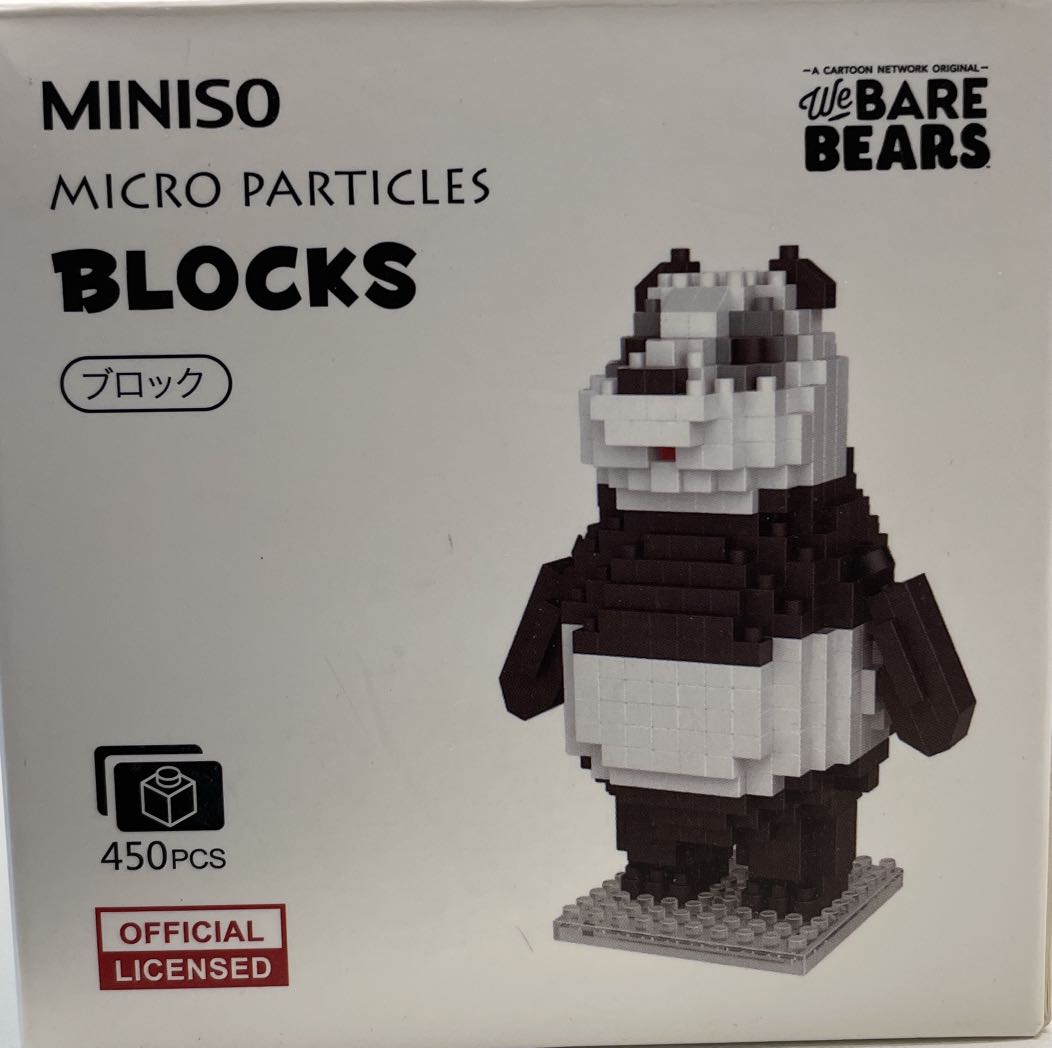 Miniso microparticles blocks we bare bears store