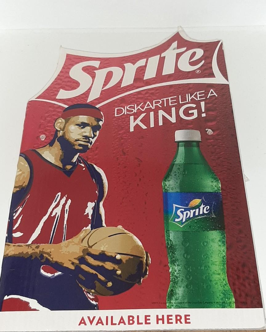 NBA King Lebron James Sprite Collectible Small Advertising Display Board Basketball Collection