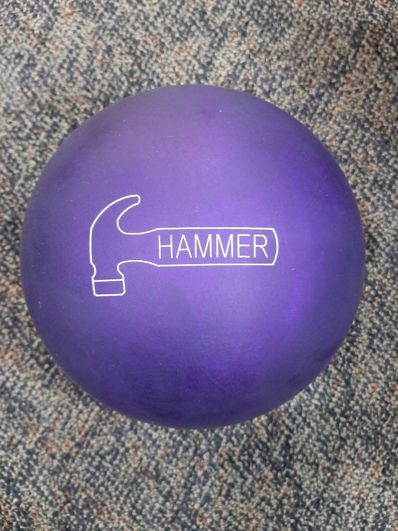 NEW!! 15lbs Purple Hammer Pearl Urethane Bowling Ball, Sports Equipment