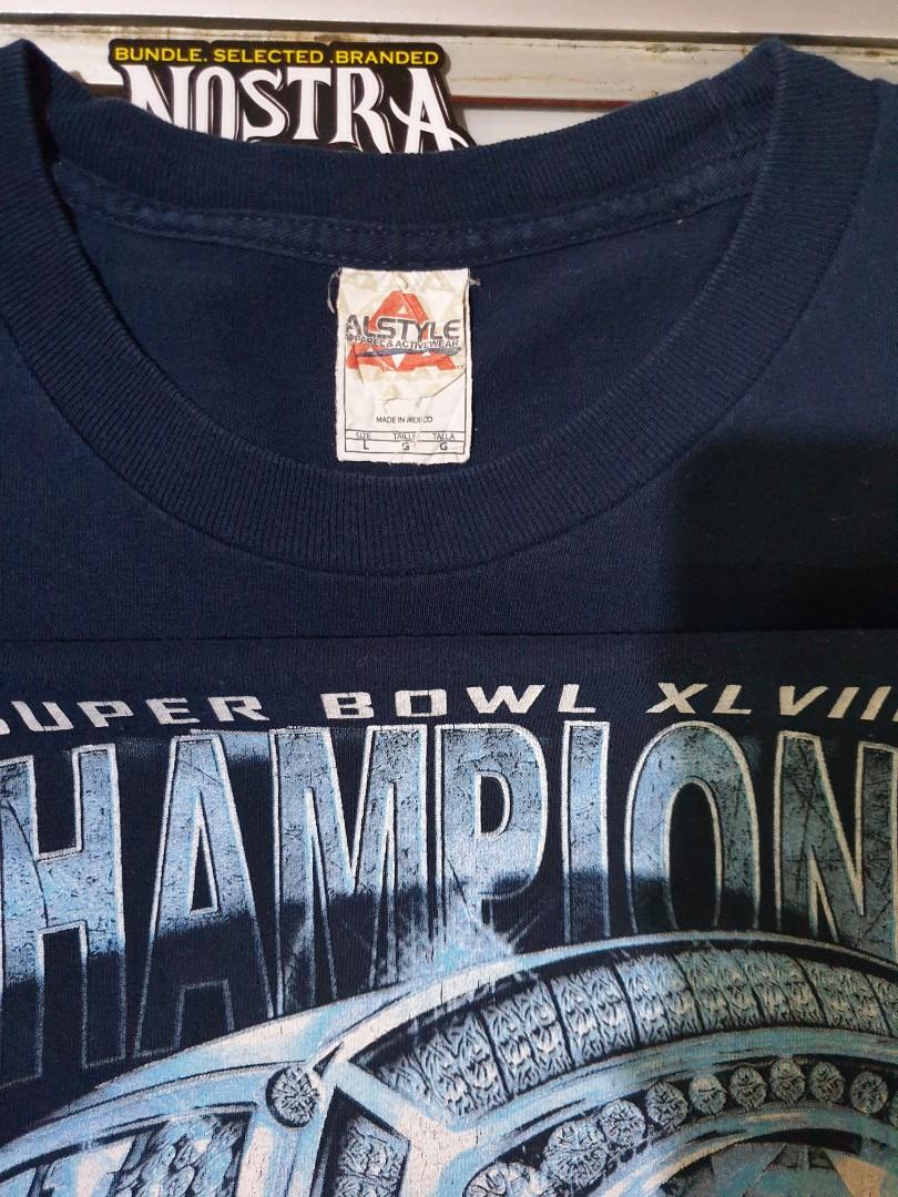 NFL SUPER BOWL XLVIII RING CHAMPIONS Seattle Seahawks Tshirt, Men's  Fashion, Tops & Sets, Tshirts & Polo Shirts on Carousell