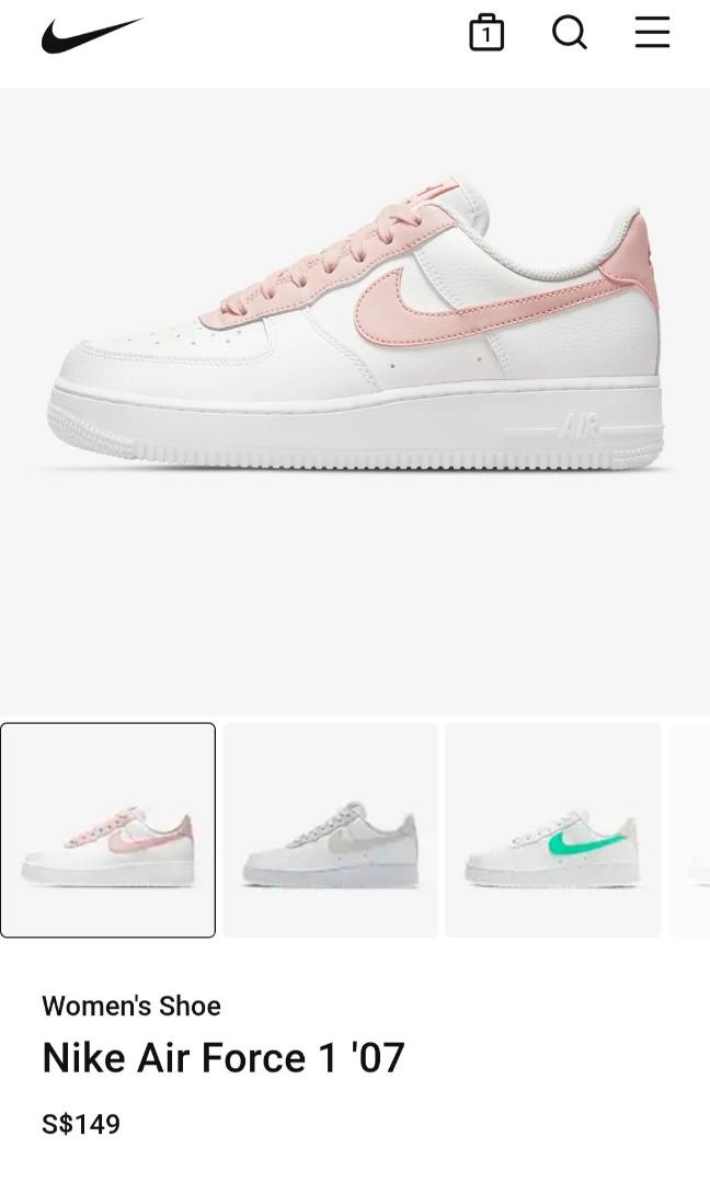 Nike Air Force 1 07 in Pink Brand New