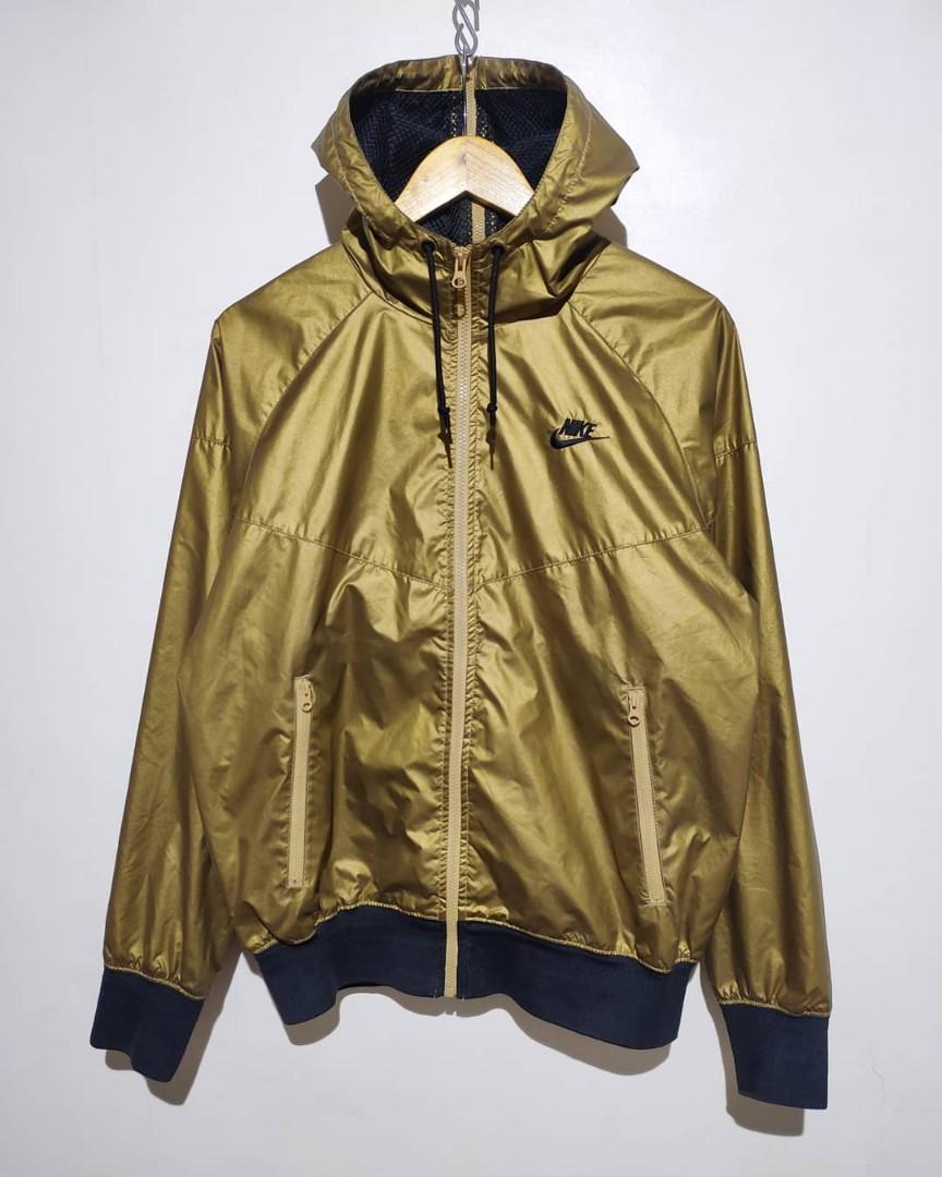 Gold nike sale windbreaker