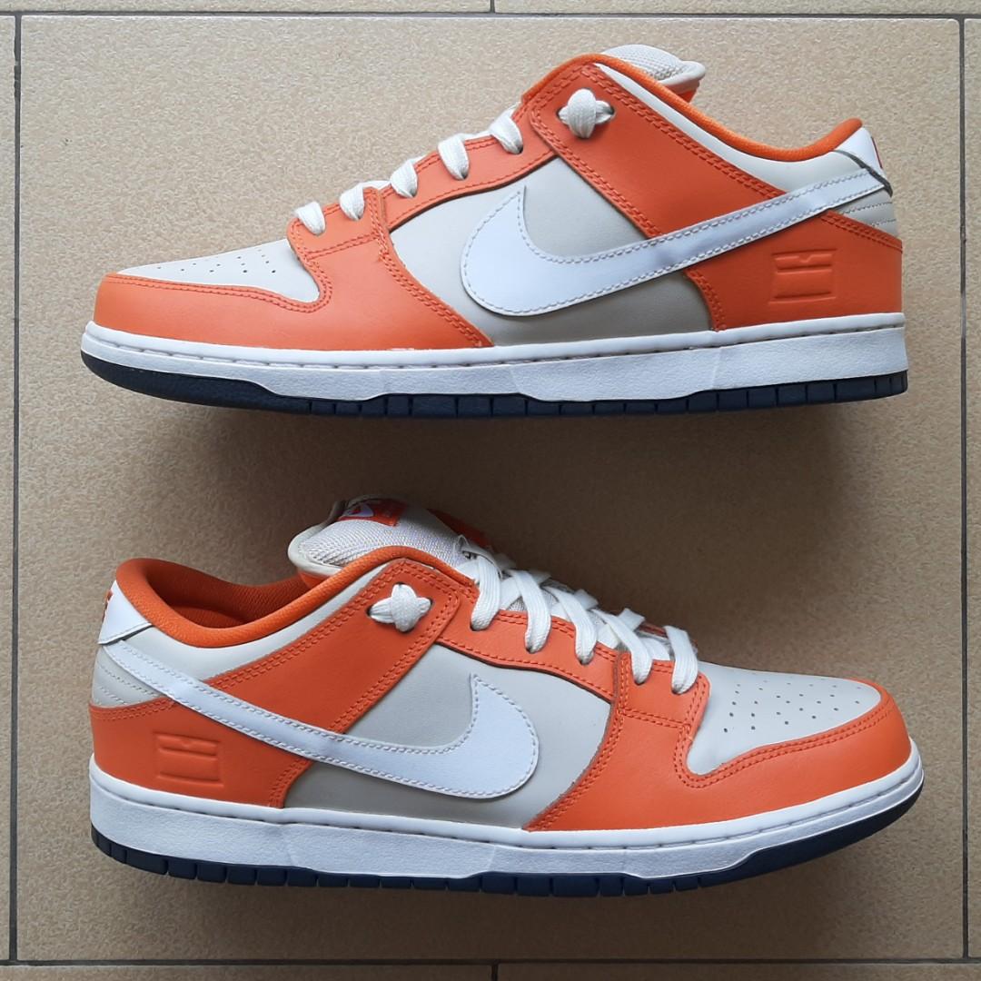 nike dunks orange box