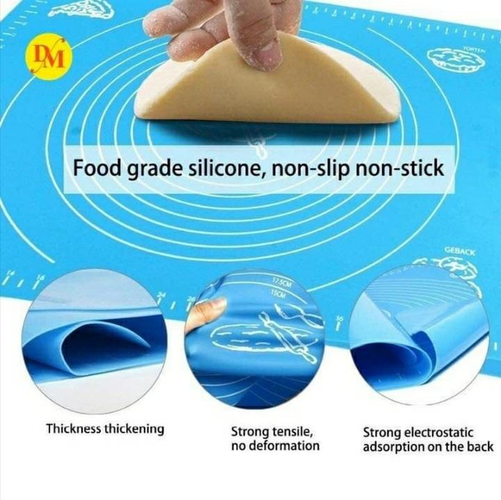 Non-stick Silicon Baking Mat (Category: Bakeware) located in Quezon City. Submitted by marieleone (Listing ID 1097654125, Image 3). Description: Item availability may be on hand or depends on stocks supply. Item, if not available, will be pre-ordered. Some items are fast-moving/easily sold. I suggest no rush shipping please. No worries if item is on hand, buyer can book same day delivery right away..