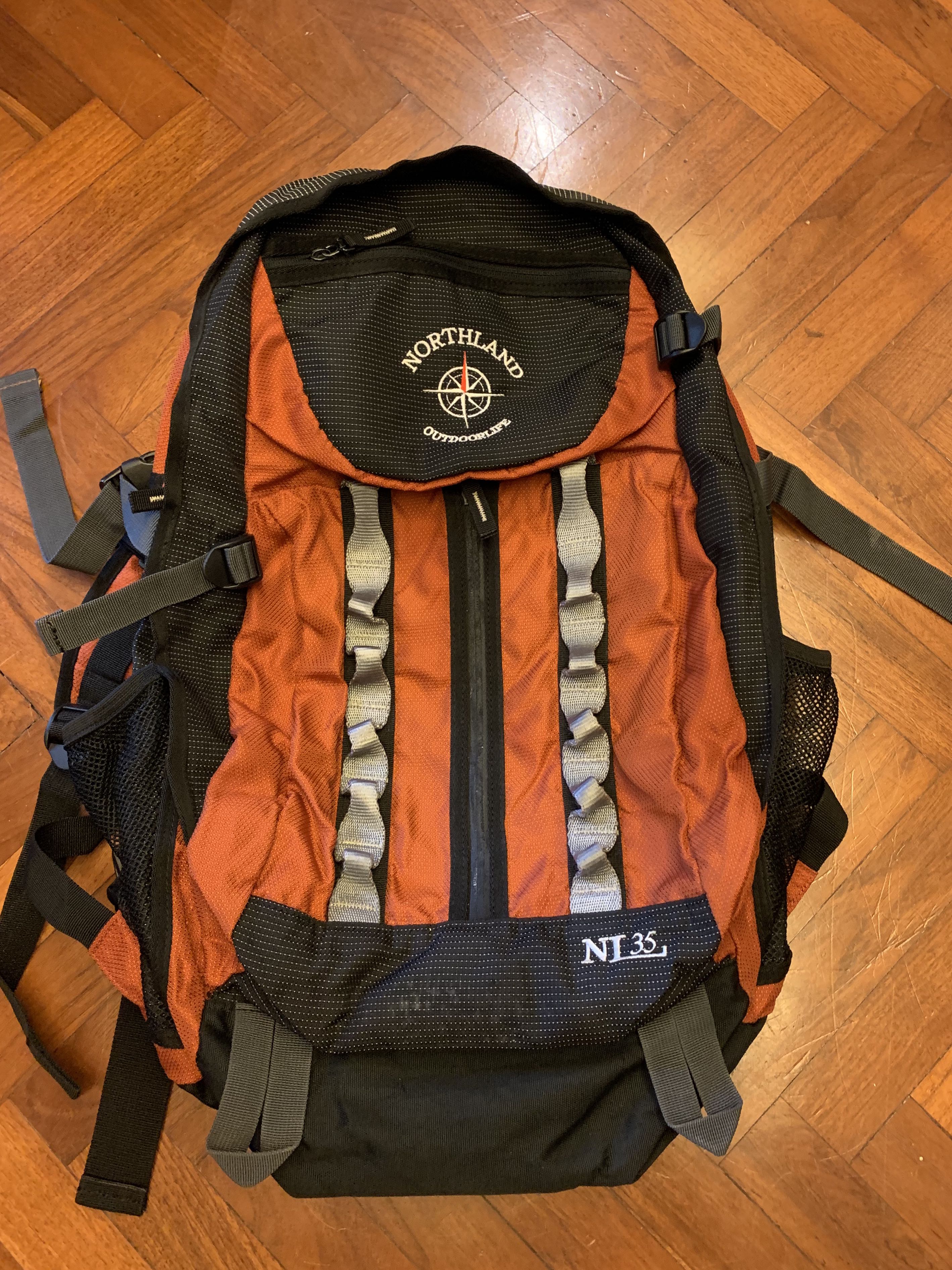 Northland backpack 35L Fesyen Pria Tas Dompet Ransel di