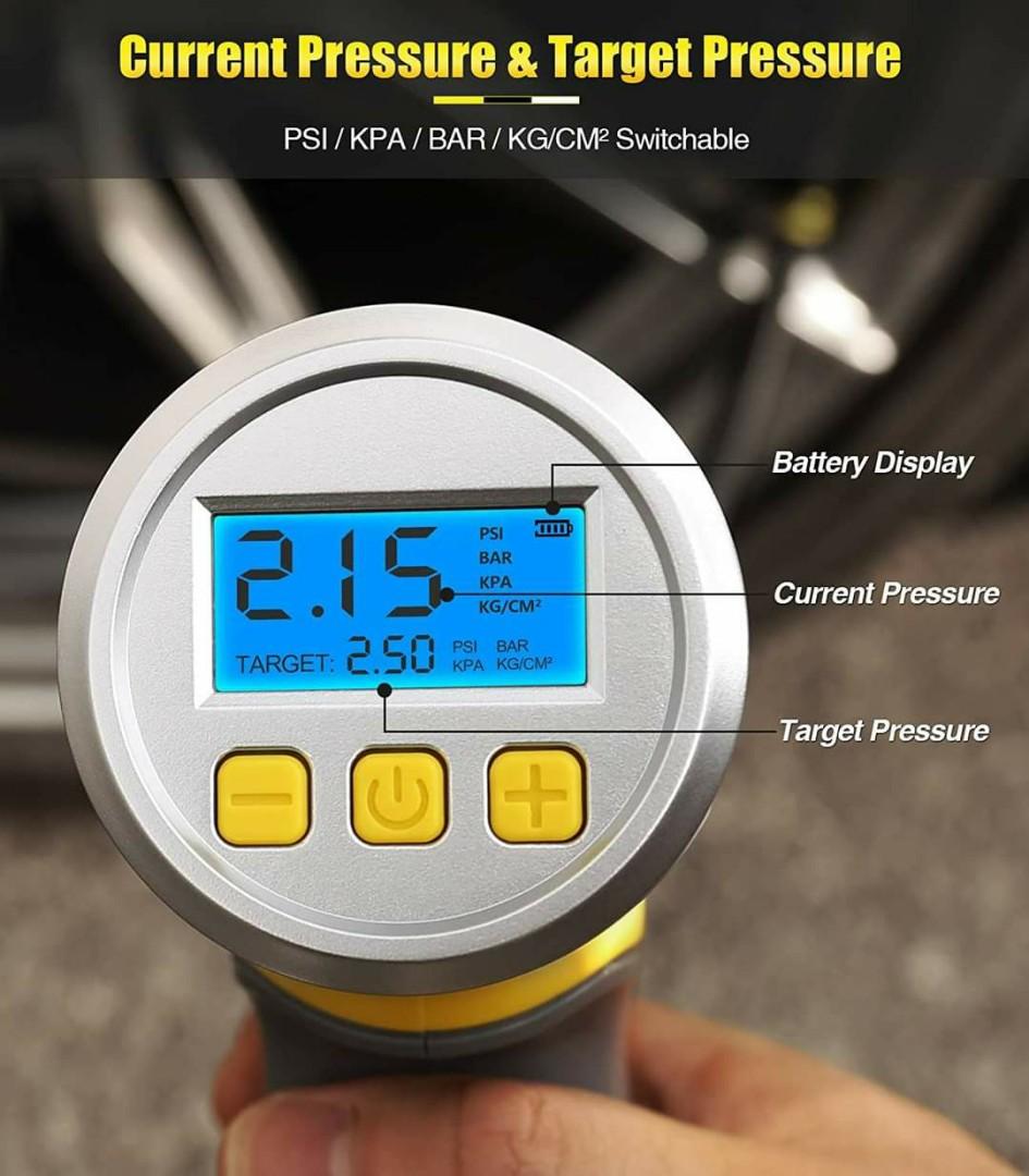 Oasser Cordless Tire Inflators 20V Portable Tire Inflator Cordless Air Compressor 2000mAh